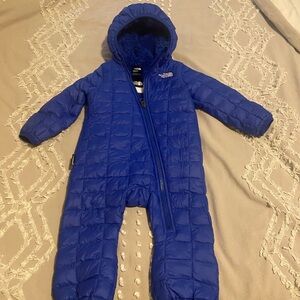 The North Face Royal Blue Kids Coat with Footies